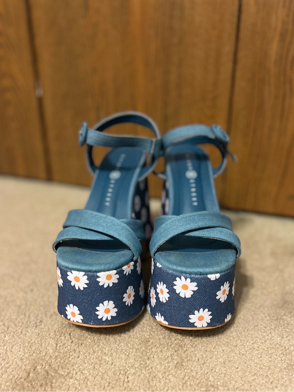 Dolls Kill-Denim Daisy Platform Mules - Picture 2 of 4